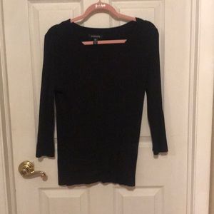 GEORGE Soft & sleek ribbed black sweater